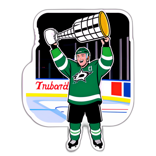 Lasse Lehtonen juhlii jääkiekkosarjan voittoa