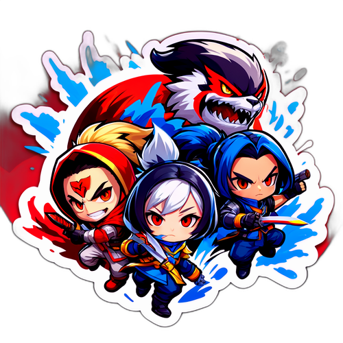 ตัวละครในเกม Garena ต่อสู้ในสนามรบที่น่าตื่นเต้น