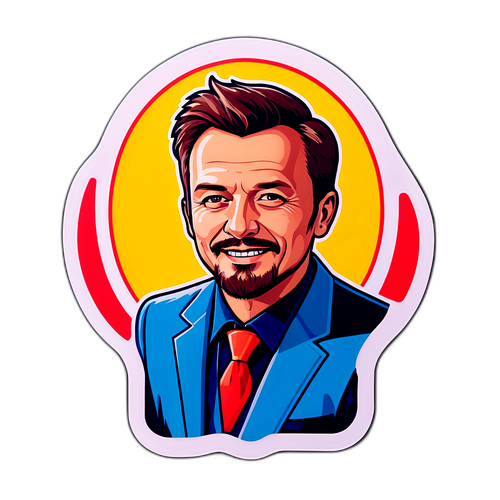 Samolepka s Ondřejem Novotným a jeho úspěchy