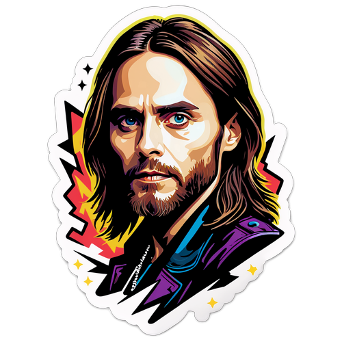 Jared Leto v ikonickém rockovém stylu