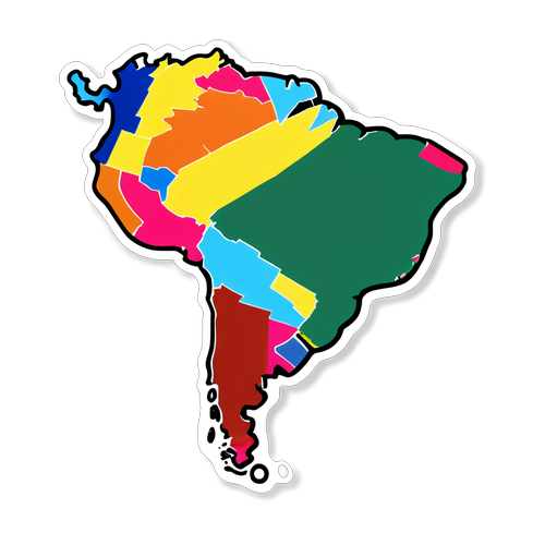 ¡Descubre el Mosaico Colorido de Sudamérica: Cada País Brilla con Su Propia Esencia!