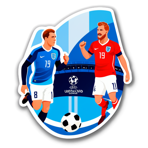 Sticker UEFA Nations League: Ikon Sepak Bola Inggris & Finlandia di Lapangan yang Bergemuruh!