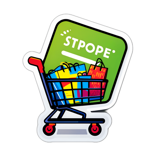 双十一购物节贴纸