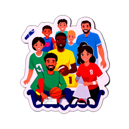 Nhóm bạn bè xem thể thao