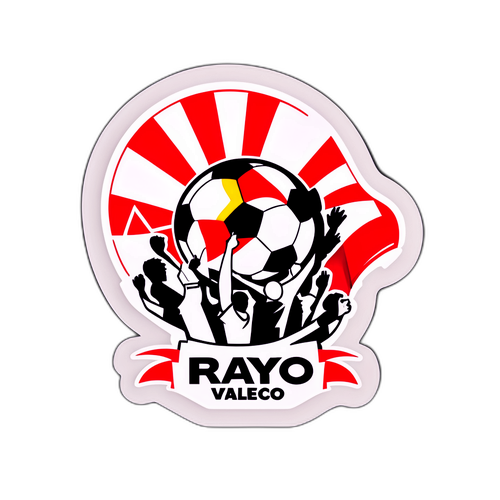 Rayo Vallecano Emblem med Fotballfans