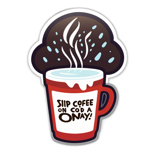ดื่มกาแฟในวันที่หนาวเย็น
