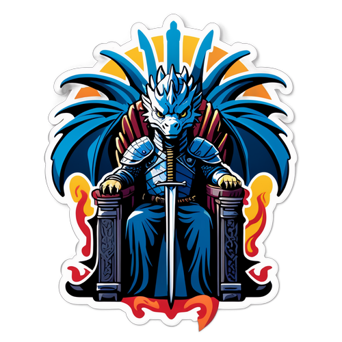 गेम ऑफ थ्रोन्स थीम वाला स्टीकर