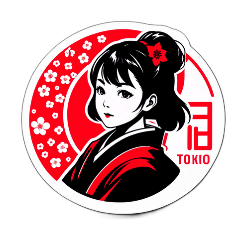 東京都知事のシルエットと東京のシンボルを組み合わせたデザイン