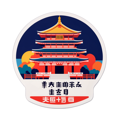 江東区の象徴的な建物のイラスト