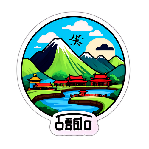 宜蘭自然風光與民俗文化主題貼紙