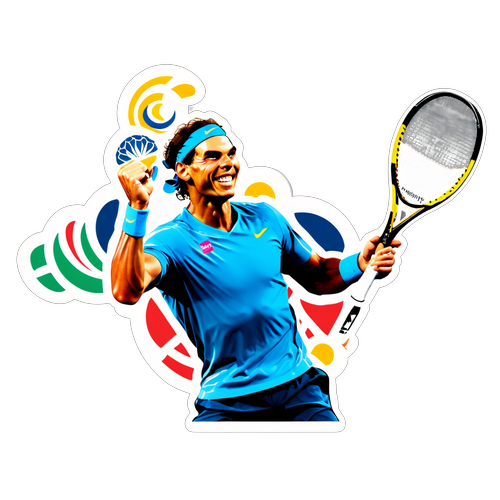 ¡La Sonrisa que Conquista! Nadal y Alcaraz: Un Sticker Olímpico que No Puedes Perderte