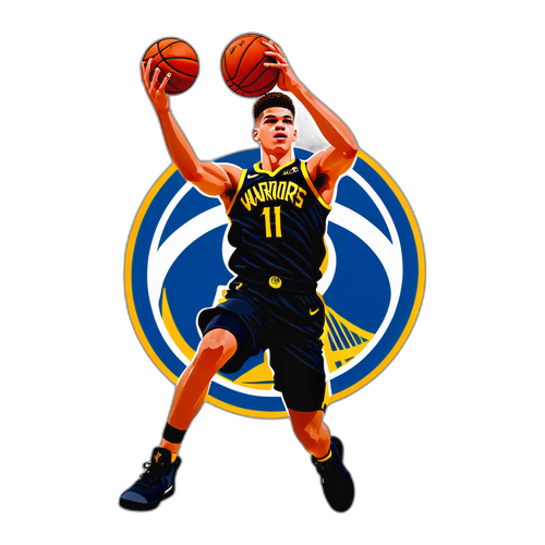 Silweta ni Michael Porter Jr. sa Mid-Air para sa Dunk