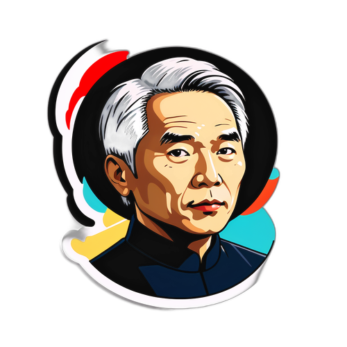 이우환의 독특한 미학을 표현한 스티커