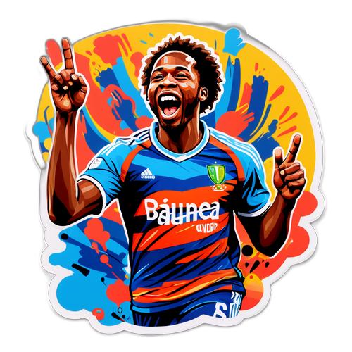 Ламіш Мусонда, святкуючи з фанатами