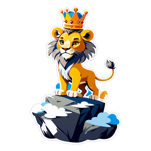 戴皇冠的獅子