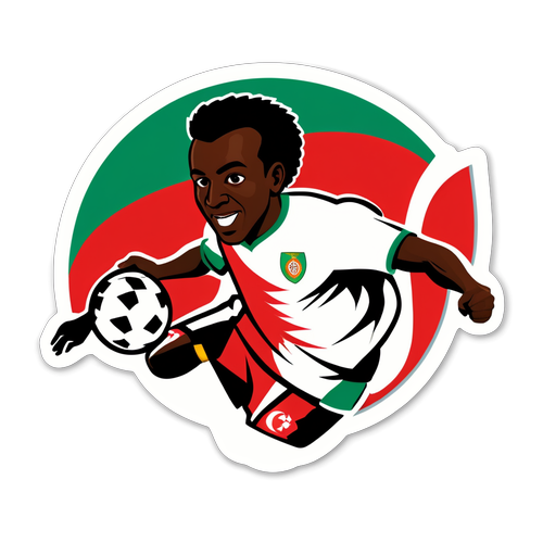 Sticker ya Kichuana cha Mpira wa Miguu