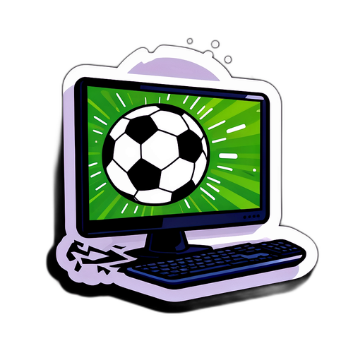 Stiker Emel Tema Sepak Bola