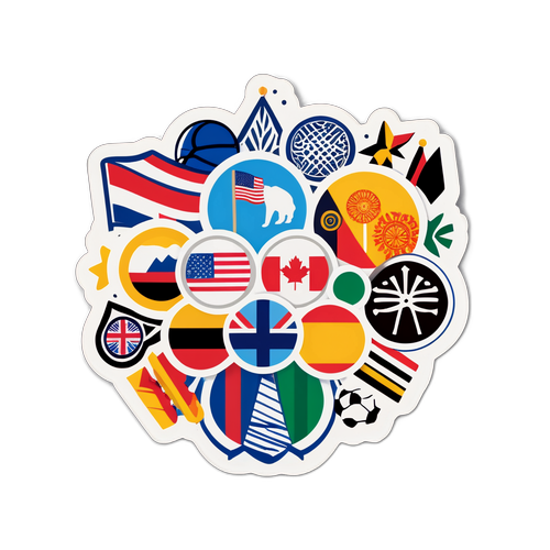 Sticker pentru celebrarea diversității