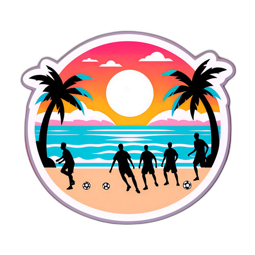 Fodbold-tema strandklistermærke for Inter Miami