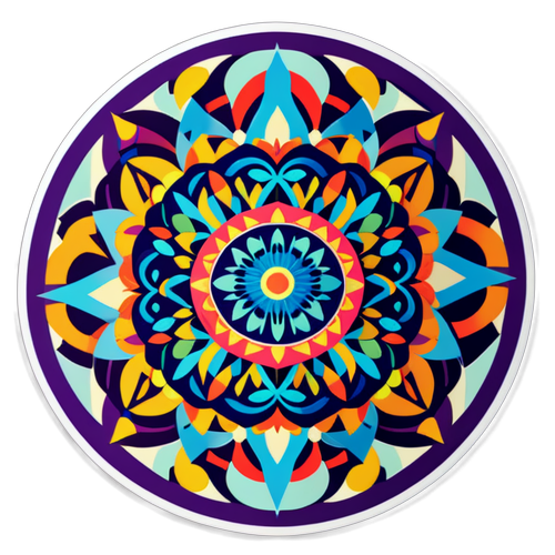 Vibrant Geometric Mandala