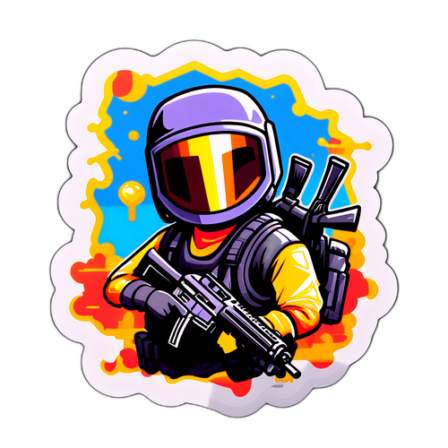 PUBG प्रेरित मजेदार और अनोखा स्टिकर