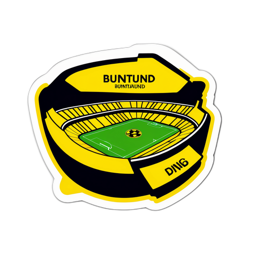 Stickers från Dortmunds Stadion