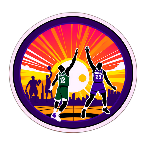Lakers vs. Bucks Showdown Sticker