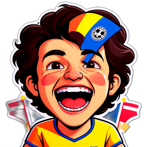 Brighton szurkoló: egy pillanat az ünneplésből