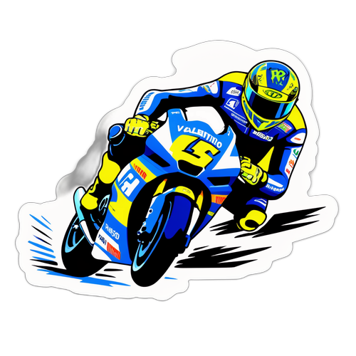 Scena di Corsa Dinamica con Valentino Rossi