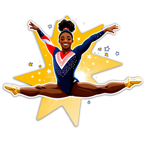 Maalum! Sherehekea Mafanikio ya Olimpiki na Sticker ya Hali ya Juu ya Simone Biles!