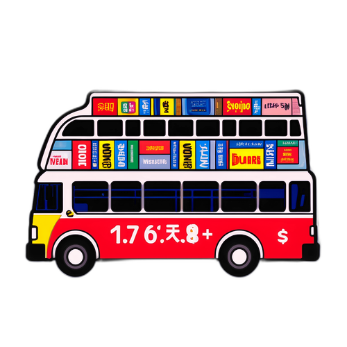 Ônibus de Transporte Público Decorado com Anúncios