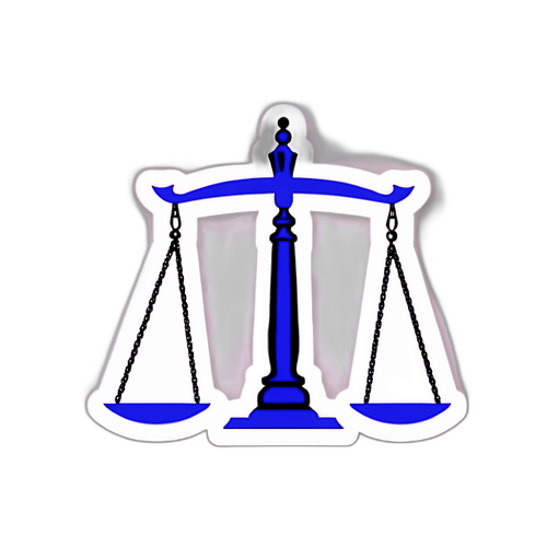 Судьи в зале суда с весами правосудия и текстом 'Lesta Court – Время для решений'