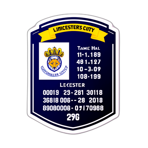 สติกเกอร์วันที่สำคัญในประวัติศาสตร์ของเลสเตอร์ซิตี้