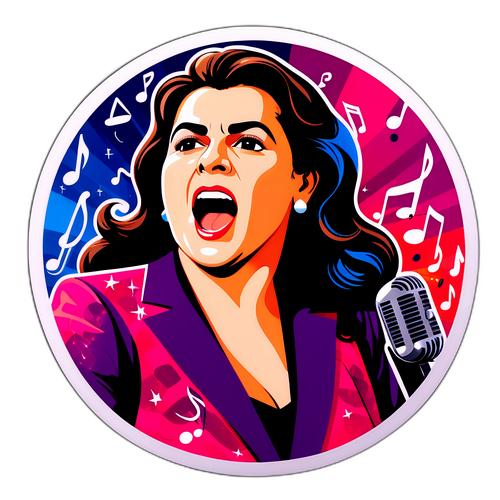 Vibrante afbeelding van Cecilia Bartoli