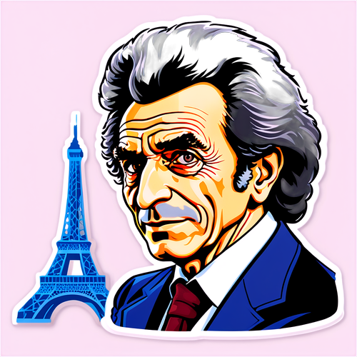 Autocollant hommage à Jack Lang