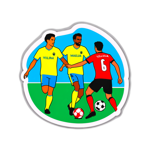 Stickers cu meciul de fotbal Villarreal vs. Mallorca