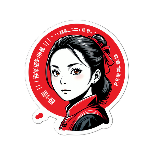 スタイリッシュなシタロ・ニシダの名言をデザインしたステッカー