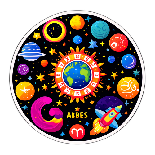 Kozmik Astroloji Stickeri