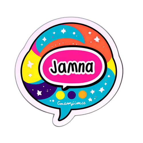 Vrolijke Sprechbubble Sticker