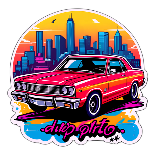 A Carro em Estilo de Arte Urbana