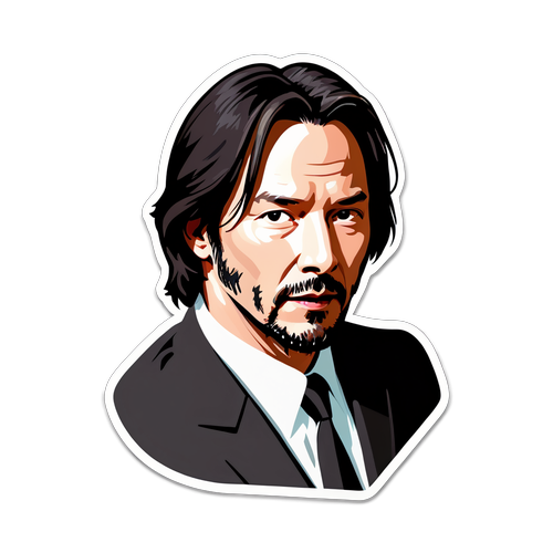 Eine coole Performance von Keanu Reeves als virtueller Charakter im futuristischen Design