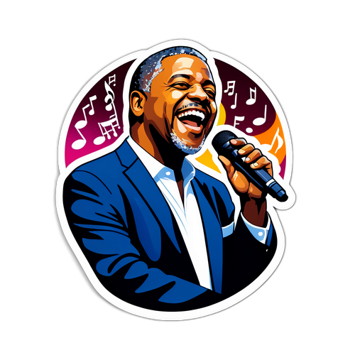 Sticker Ron Kenoly: Pemimpin Penyembahan Ceria