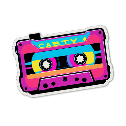 Unlock Nostalgia: The Neon Cassette Tape That Will Take You Back to the '80s!