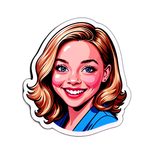 Speelse sticker van Sydney Sweeney