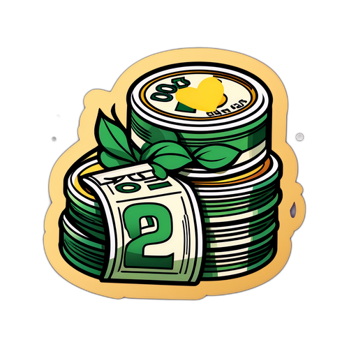Eğlenceli Para Sticker'ı