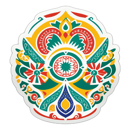 Autocollant commémoratif du 1er novembre en Algérie