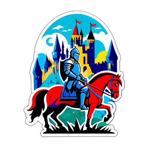 Fantasy Slott och Riddare Sticker