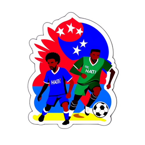 Haiti vs. Saudi Arabia Soccer Match Sticker
