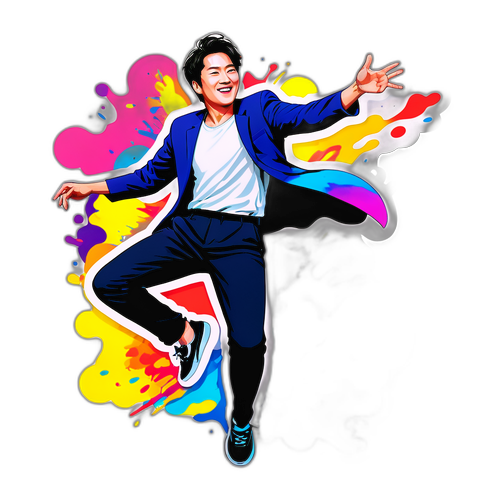 पार्क जेंग मिन का रंगीन स्टिकर