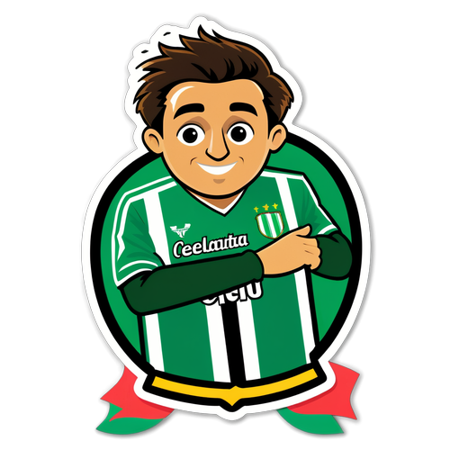 Samolepka Real Betis oslavující týmové úspěchy a nadšení fanoušků